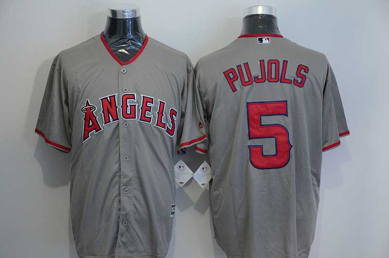 Los Angeles Angels Of Anaheim #5 Albert Pujols Gray New Cool Base Stitched Baseball Jersey,We sell and wholesale Los Angeles Angels Of Anaheim #5 Albert Pujols Gray New Cool Base Stitched Baseball Jersey on line form chian!
